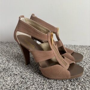 Michael Kors Brown Strappy Heels